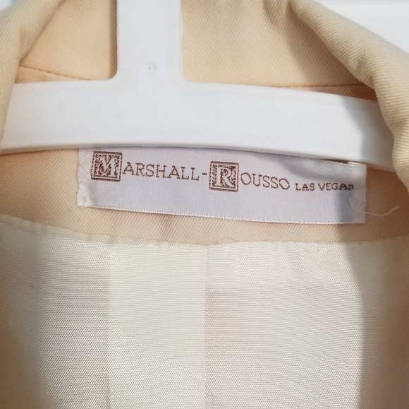 Marshall Rousso cream/yellow color blazer - Picture 3 of 8